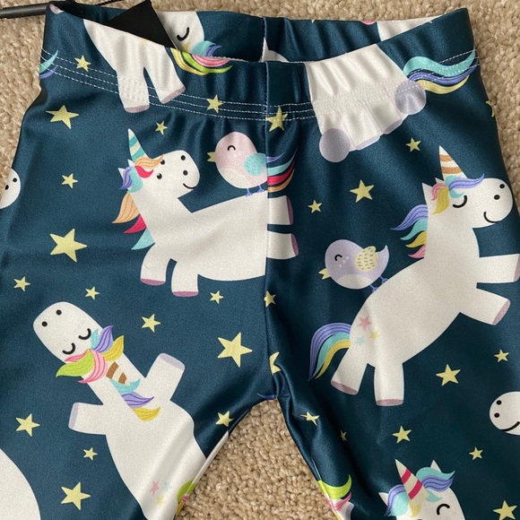 Dreamy Unicorn Lucy Navy Blue Leggings NWT - Picture 2 of 4